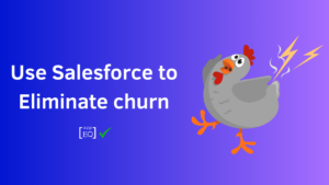 Visual representation of supercharging: in this case Salesforce with AppEQ, to prevent Churn.