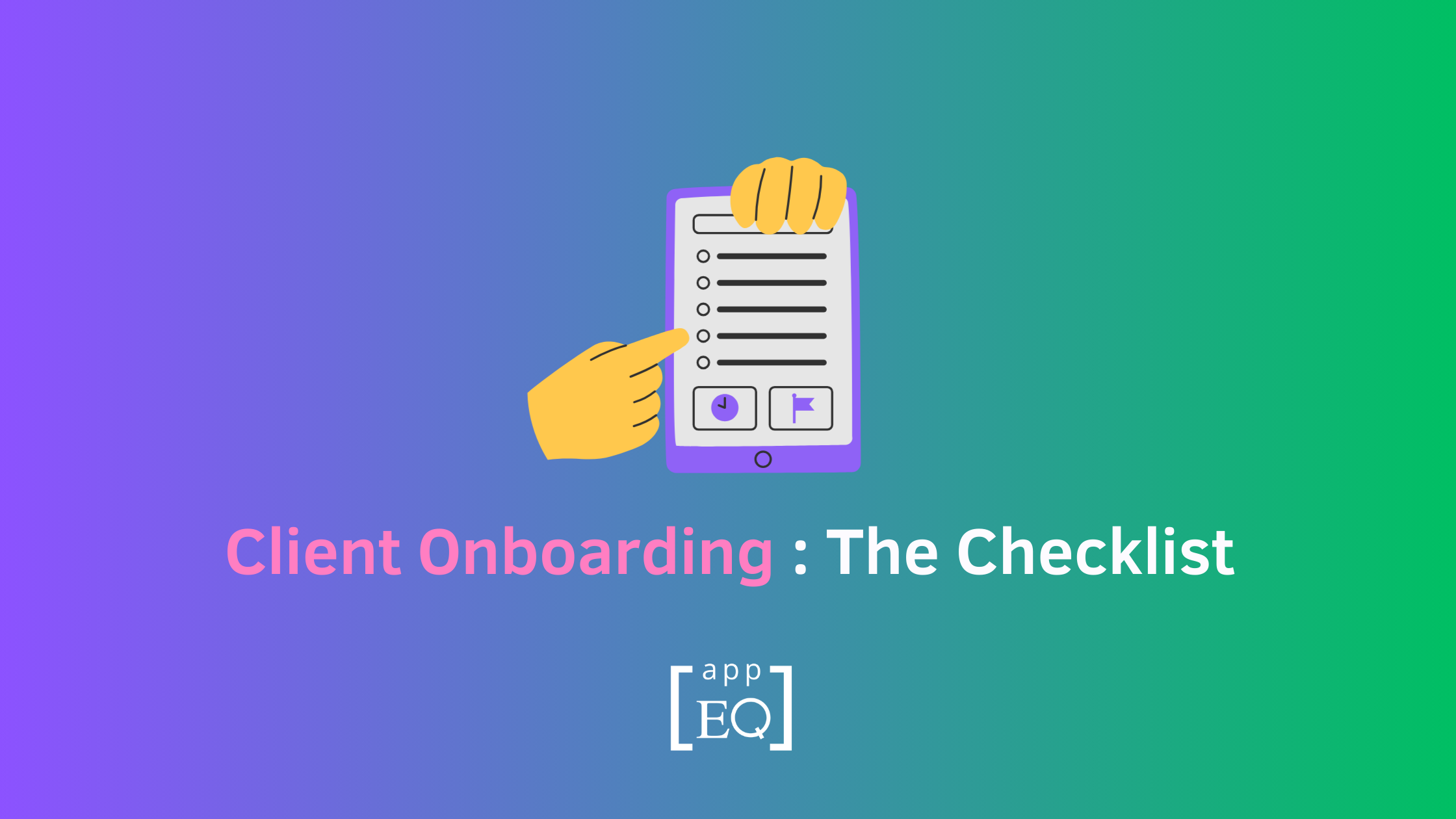 onboarding clients checklist